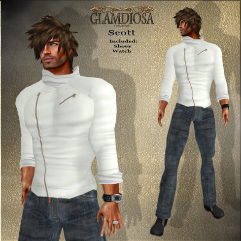 GLAMDIOSA SCOTT white